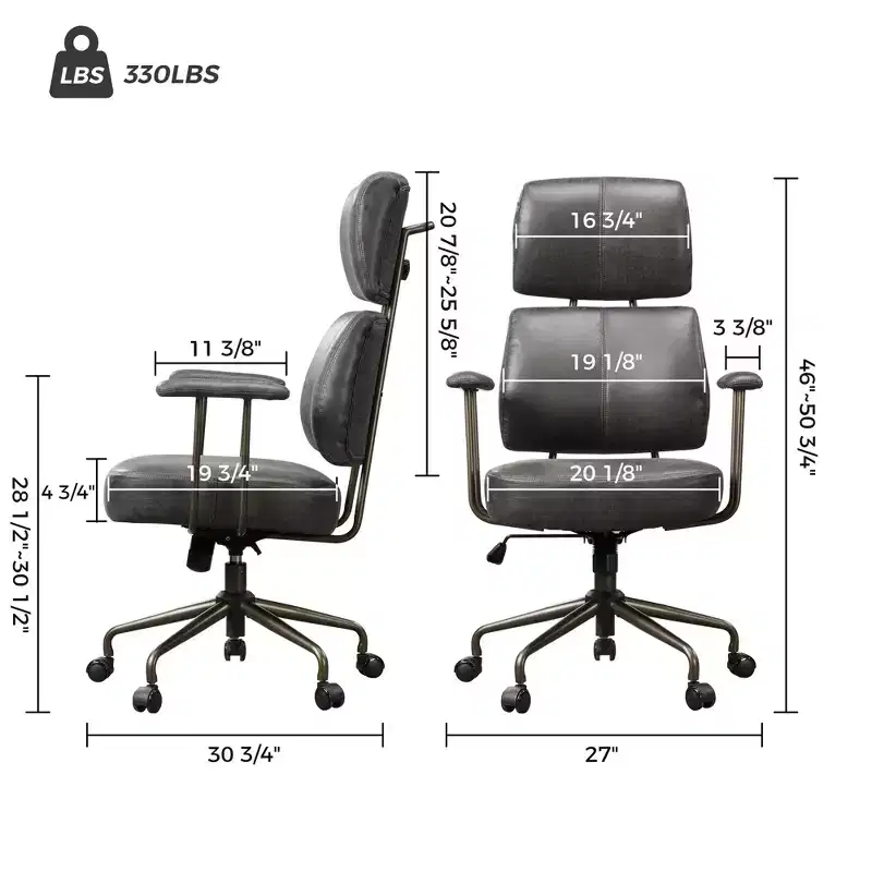 Faux Suede Fabric High Back Office Chair