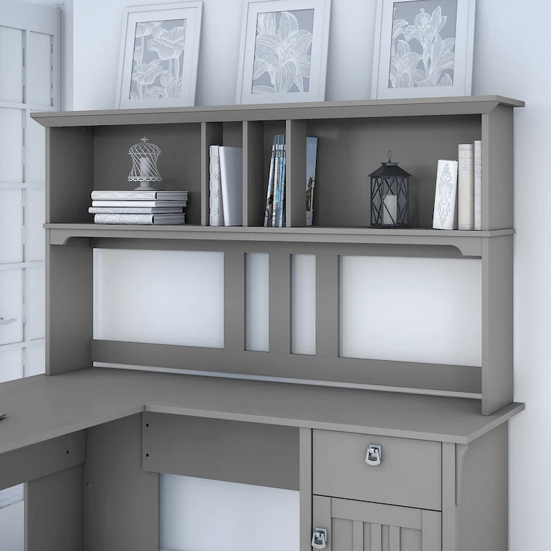 Bush Furniture Salinas 60W Hutch- Hutch Only - 60.00L x 10.51W x 32.99H