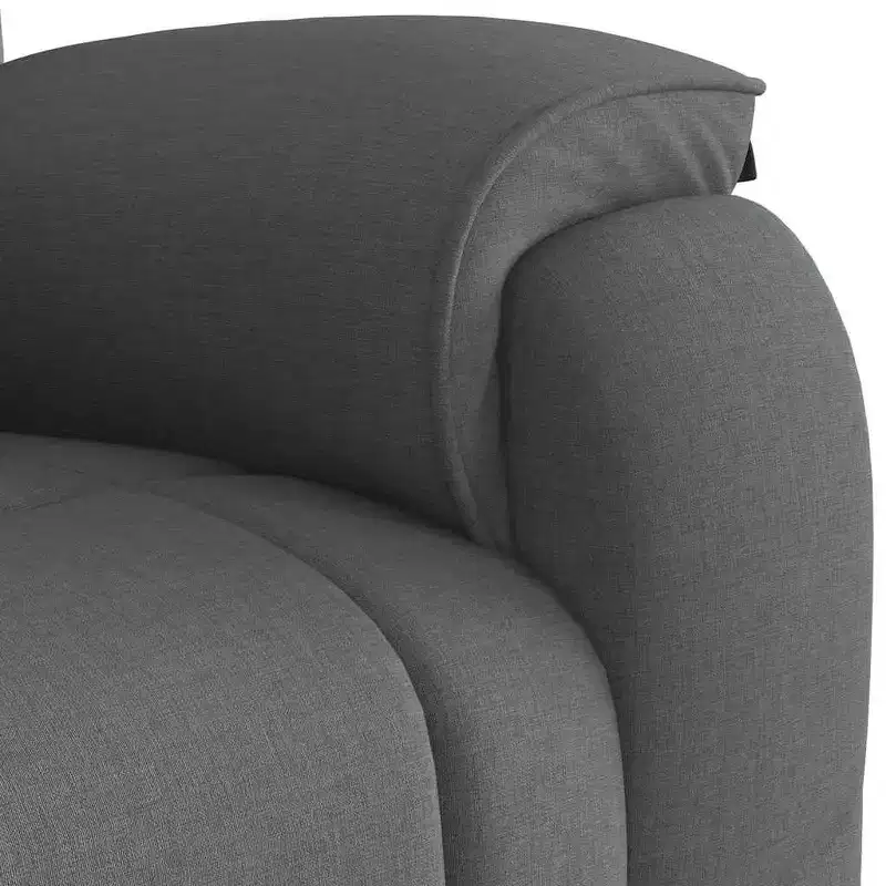 vidaXL Recliner Chair Dark Grey Polyester, Metal, Plywood, Foam, PP Fiber