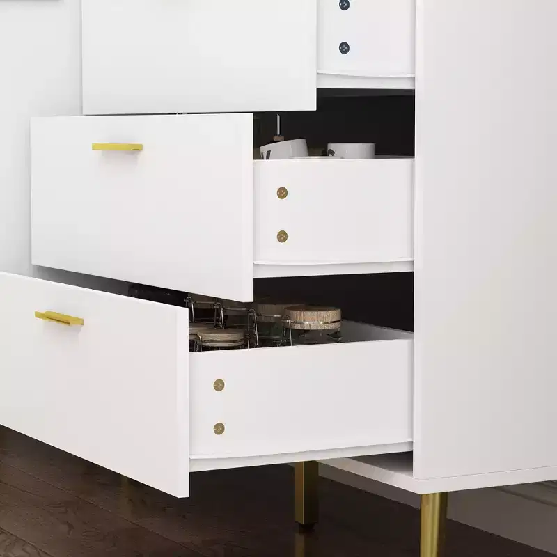 Famapy Modern White Dresser with Drawers - Versatile Furniture