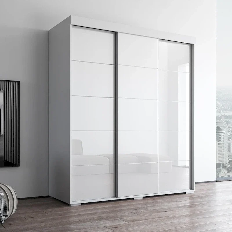 Copper Grove Parasol 71-inch Modern Glossy Armoire