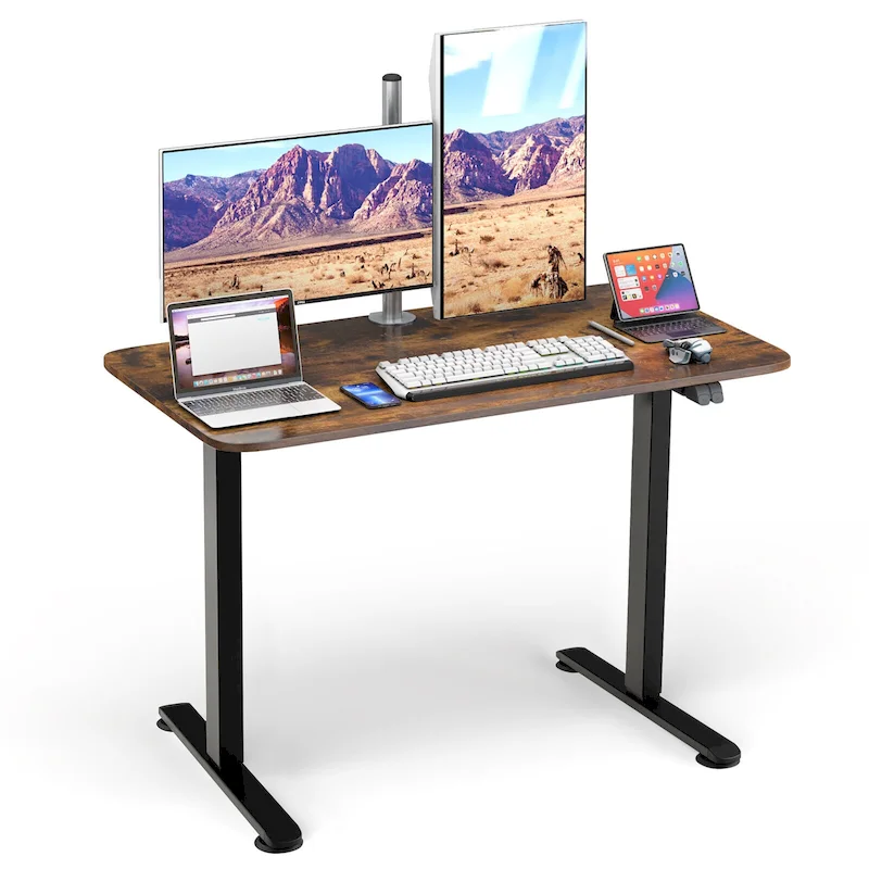 Gymax Electric Standing Desk Adjustable Stand up Computer Desk