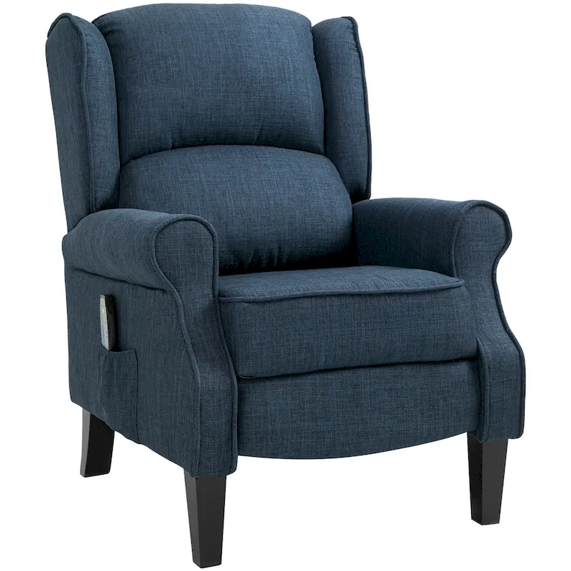 Heated Massage Recliner Chair with Lumbar Heating & Remote Controller