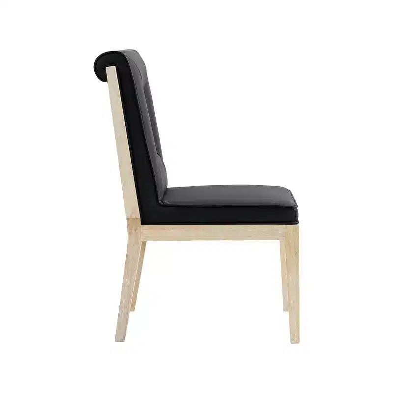 Meridian Furniture,Gwendolyn Vegan Leather Dining Side Chair, Set of 2