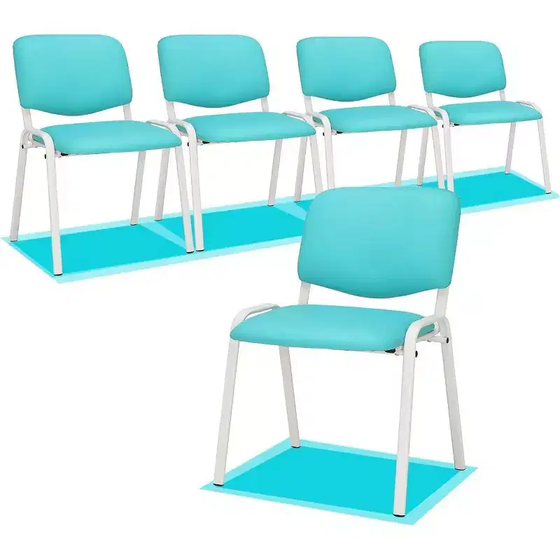 Karl Home 5-Pack PU Waiting Room & Conference Room Stackable Chairs