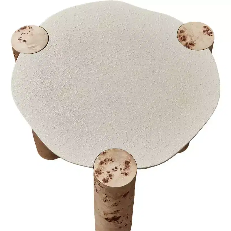 Meridian Furniture,Thor Natural Burl Wood End Table