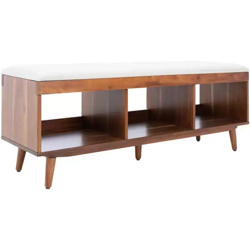 Cricket Open Shelf Bench With Cushion - BCH5000 - Safavieh