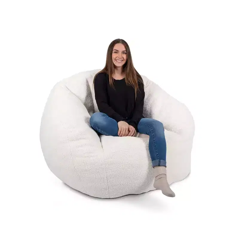 Foam-Filled Structured Bean Bag Chair