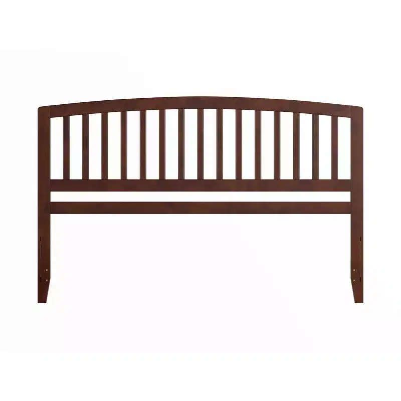 AFI King Richmond Headboard Walnut: Satin Stained Finish, Wood Frame, Spot Clean, 50" Height