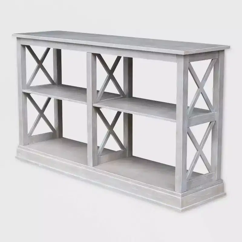 Hampton Sofa Server Table with Shelves - International Concepts