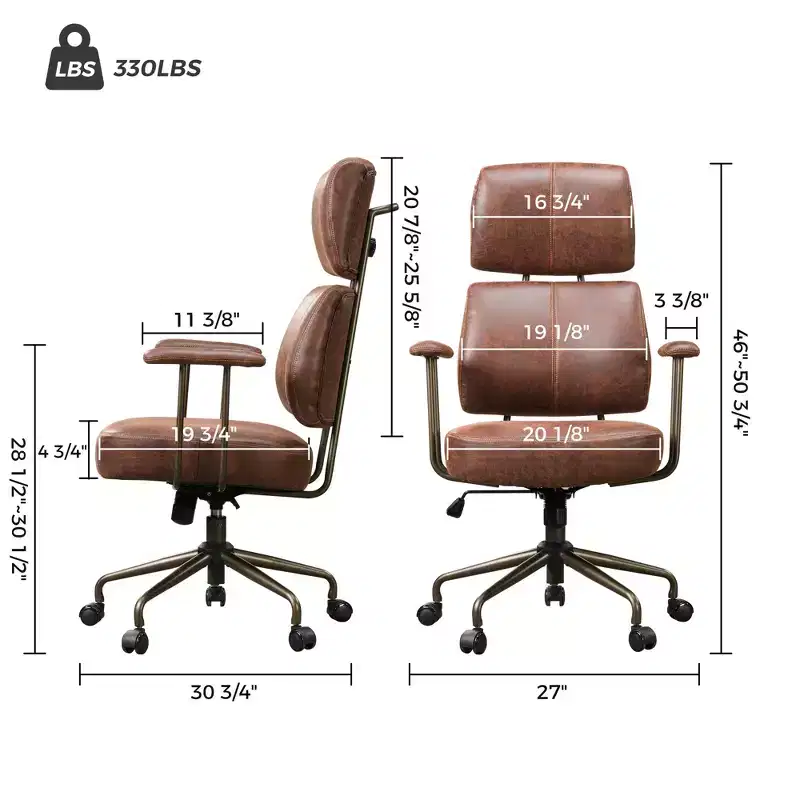 Faux Suede Fabric High Back Office Chair