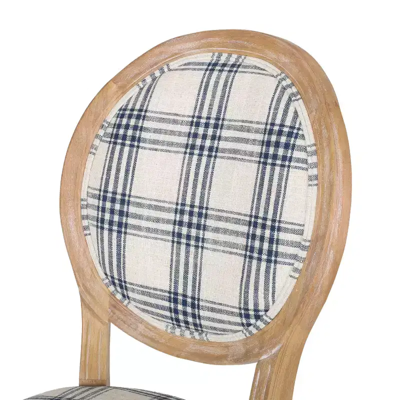 GDFStudio Newman Traditional Upholstered Rubberwood Dining Chairs (Set of 4)