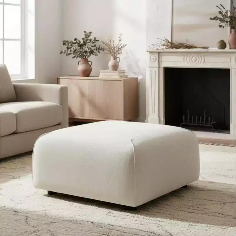 Christopher Knight Home Philomena Modern Upholstered Square Ottoman