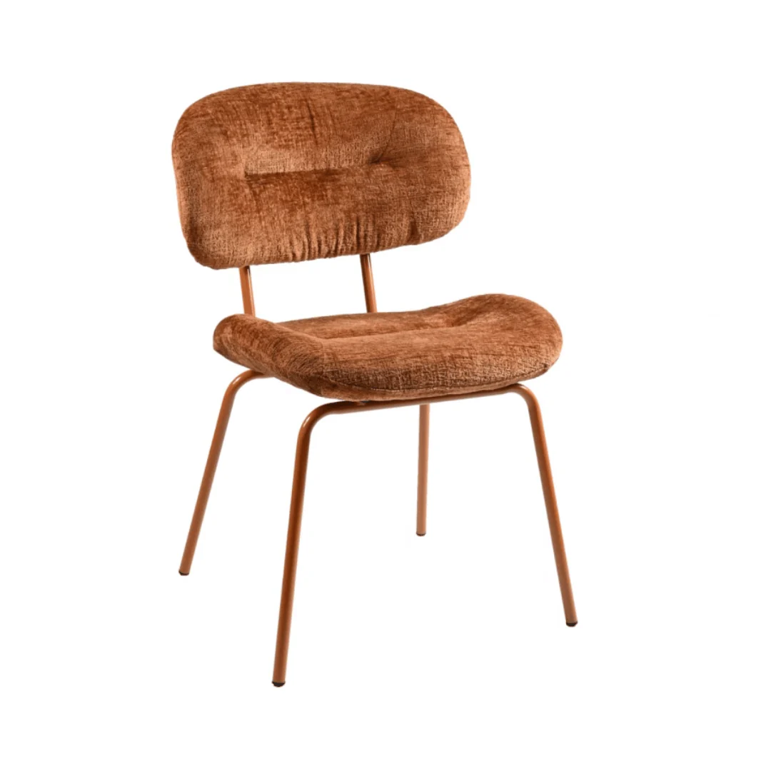 Modern Chenille Dining Chair with Upholstered for Dining Room