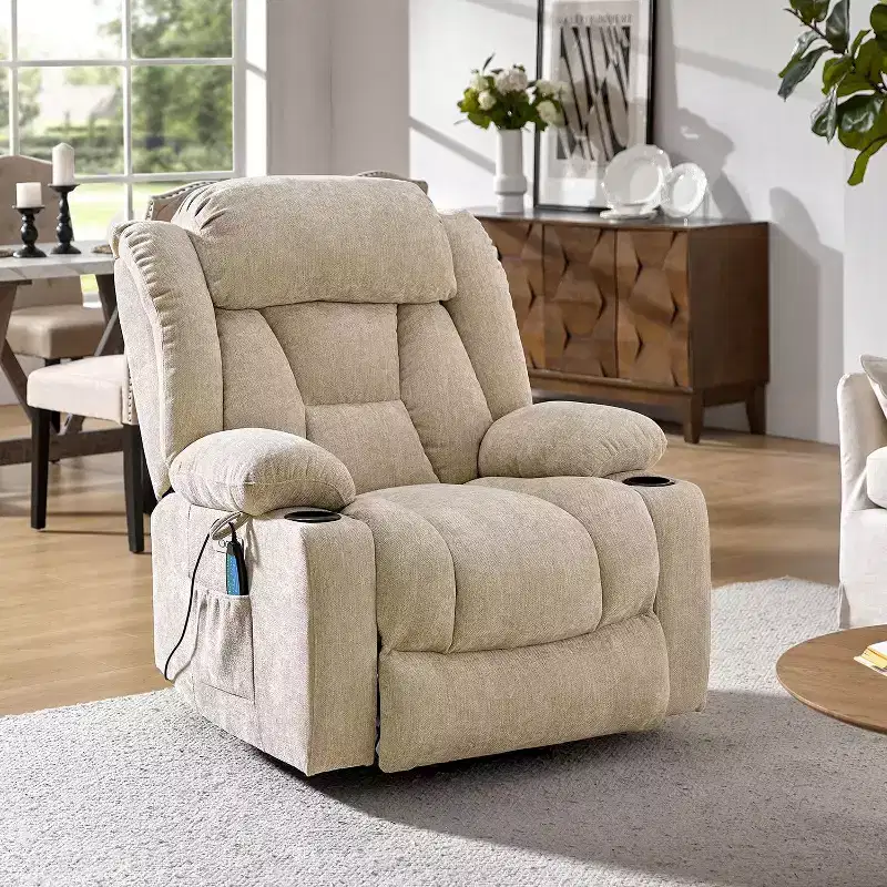 Rex Power Lift Assist Recliner|Hulala Home-BEIGE