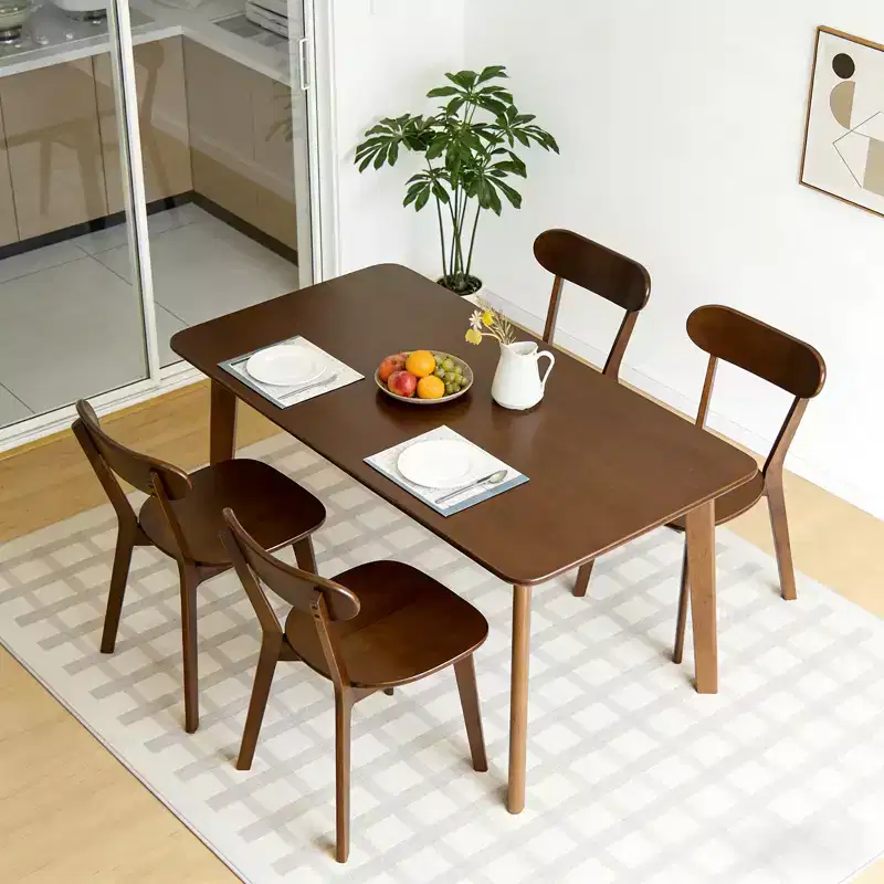GDFStudio Dalton Mid Century Modern Solid Wood Dining Chairs with Ergonomic Curved Backrest (Set of 2)