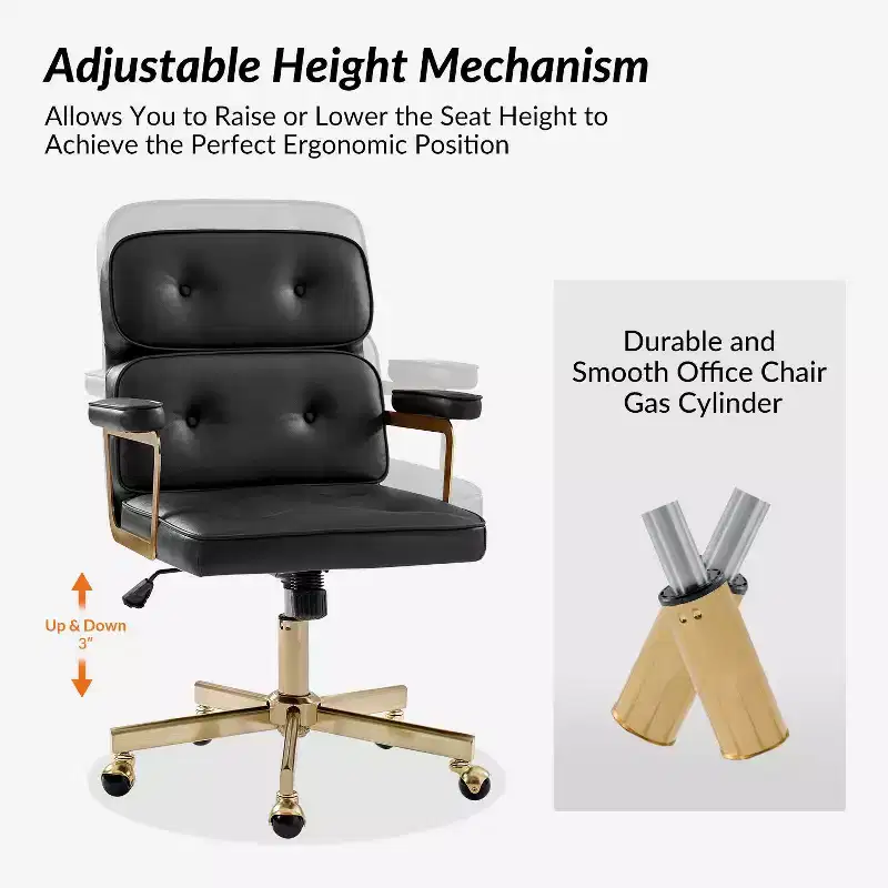 Debby Modern 37 H Office Chair with Adjustable Height|ARTFUL LIVING DESIGNS