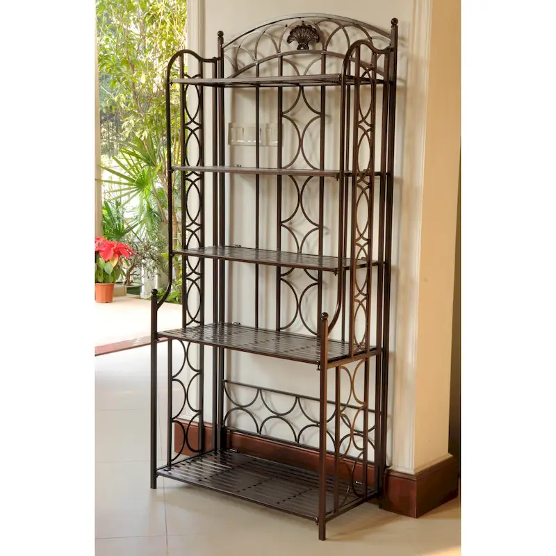 Mandalay 5-Tier Iron Bakers Rack