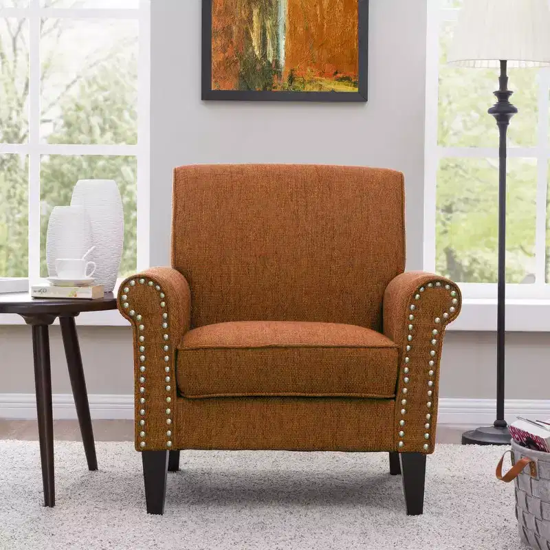 HL Home,Traditional Armchair with Nailheads