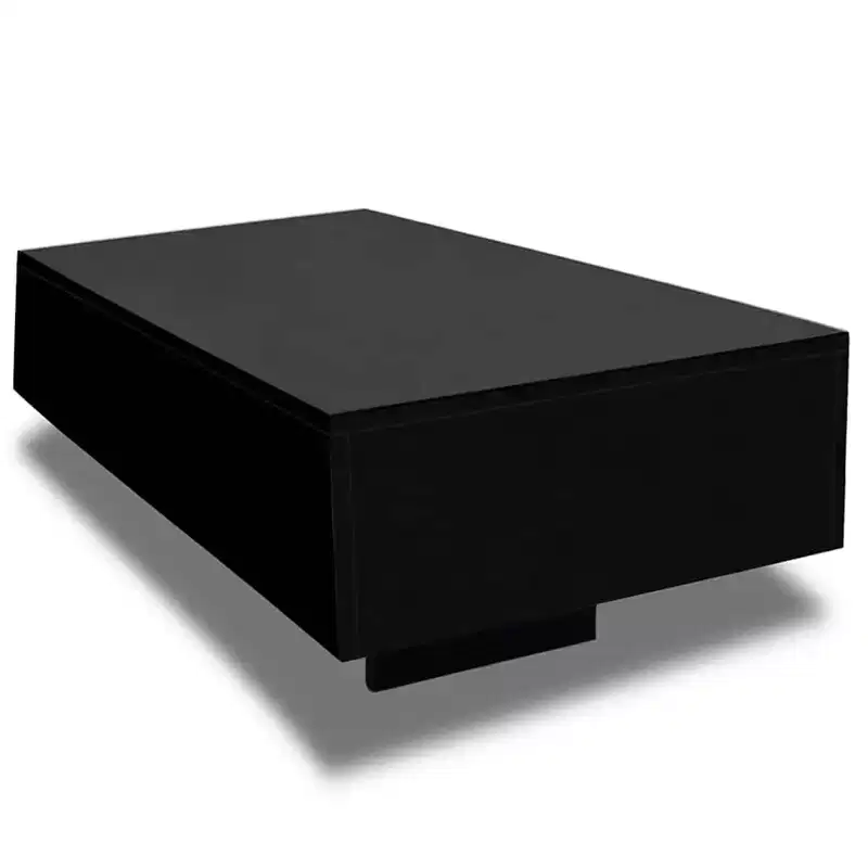 Coffee Table High gloss black MDF with a high gloss finish Medium