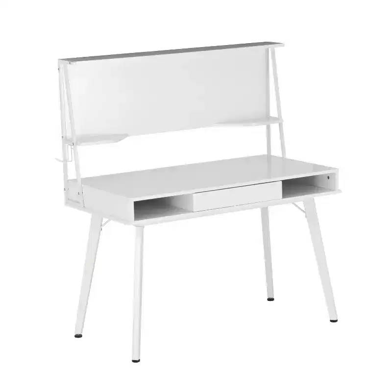 Computer Desk with Storage, Hutch & Magnetic Board - Techni Mobili