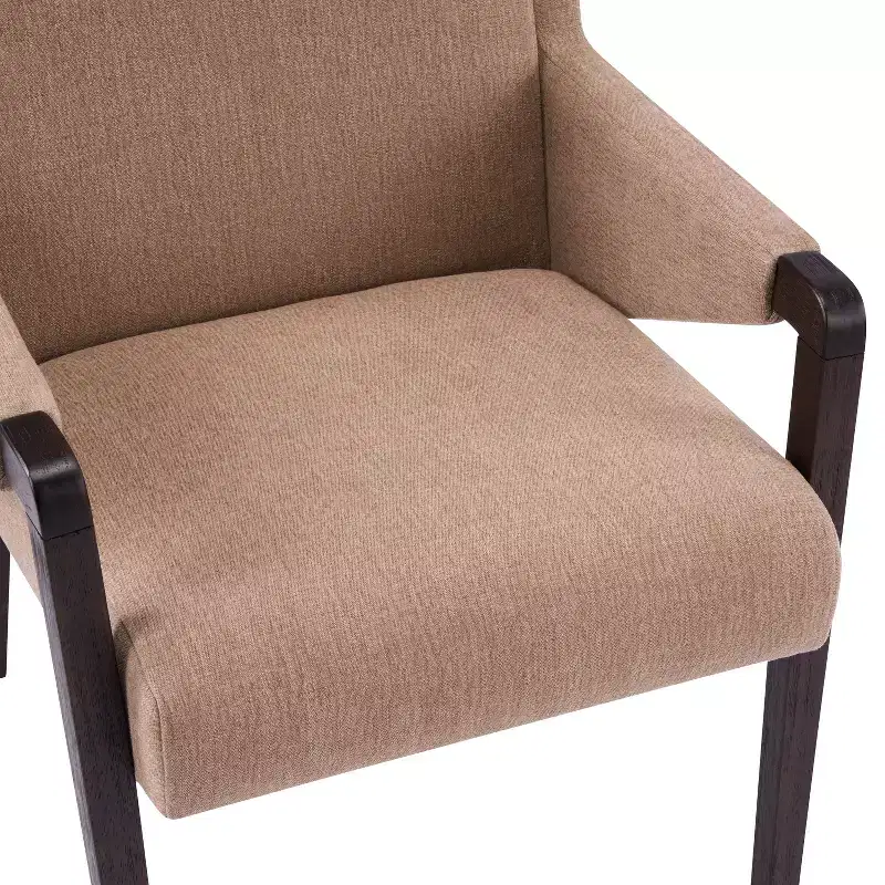 Christopher Knight Home Nattapong Modern Rubberwood Linen Upholstered Dining Chairs (Set of 2)