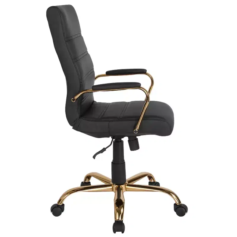 Flash Furniture High Back Executive Swivel Office Chair with Metal Frame and Arms