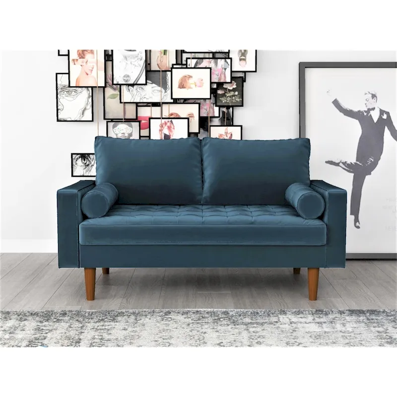 US Pride Lopez Mid-century Loveseat