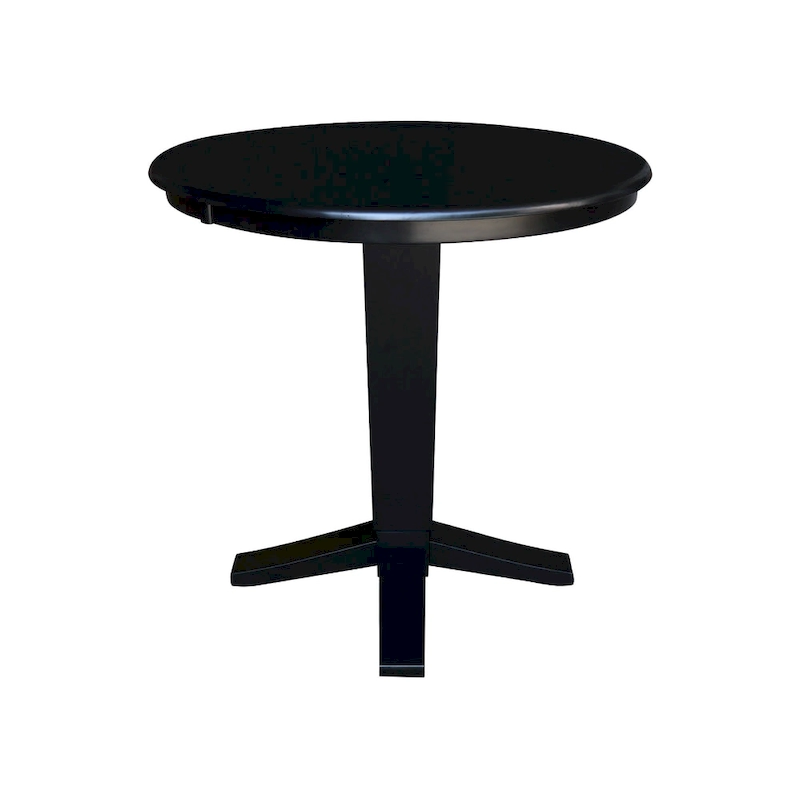 36 in Solid Wood Round Top Counter Height Pedestal Dining Table