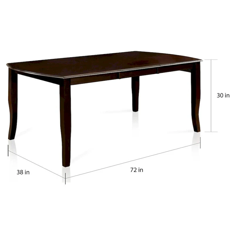 Zita Espresso 72-inch Wood Expandable Dining Table