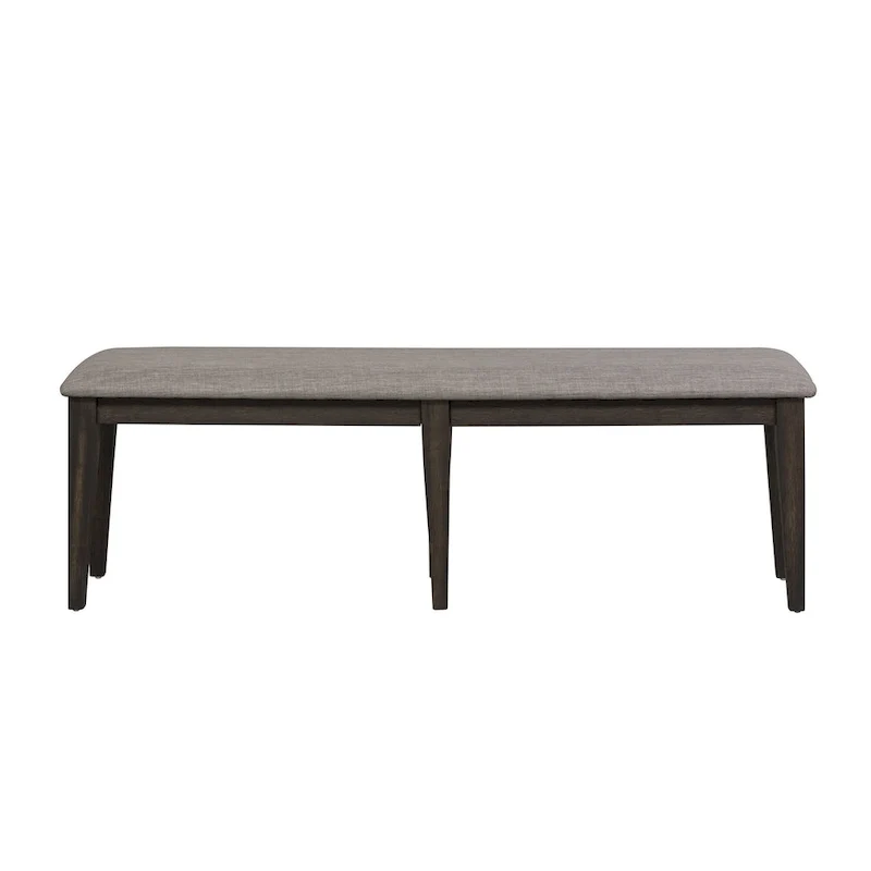 Double Bridge Dark Chestnut Optional 6 Piece Trestle Table Set