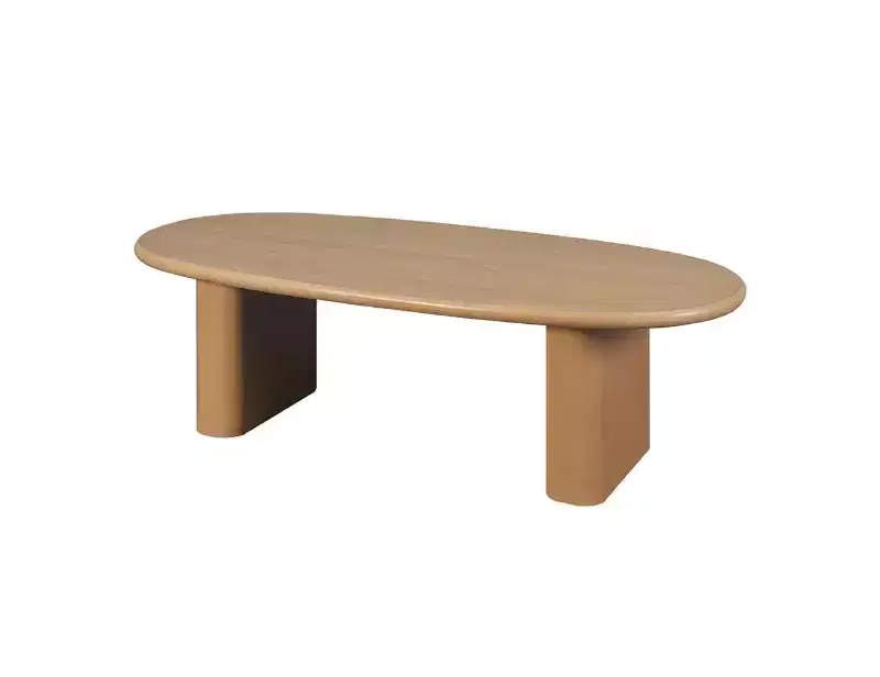 51'' Coffee Table Wooden, Farmhouse Center Table for Small Living Spaces, Stable Side End Table for Living Room, Bedroom, Apartment, Office
