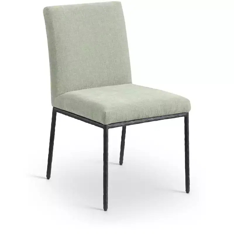 Meridian Furniture,Reeves Chenille Fabric Dining Chair, Set of 2