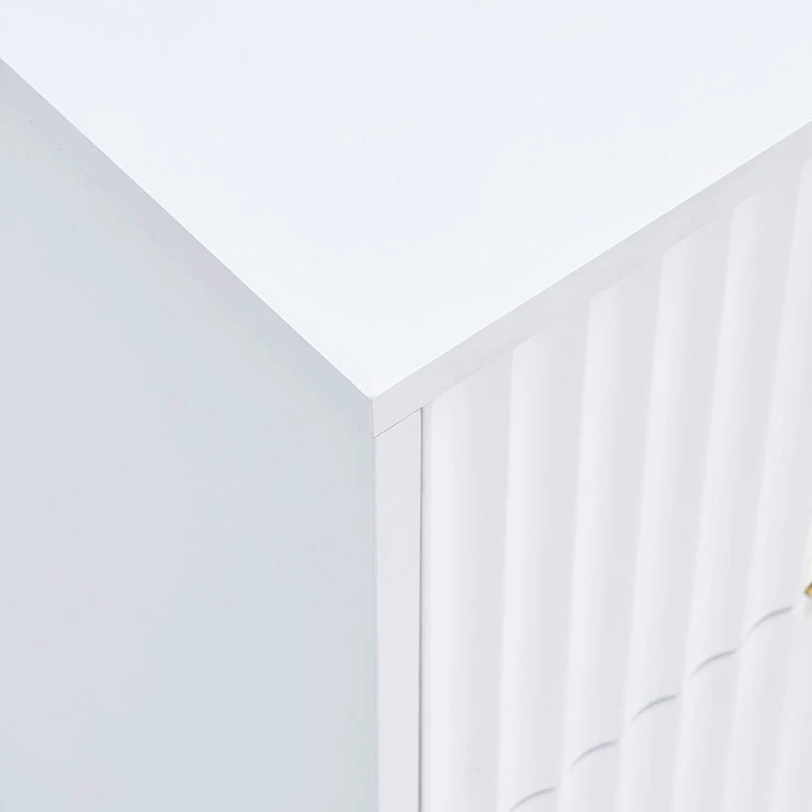 2 Drawer Bedside Table - Warm White