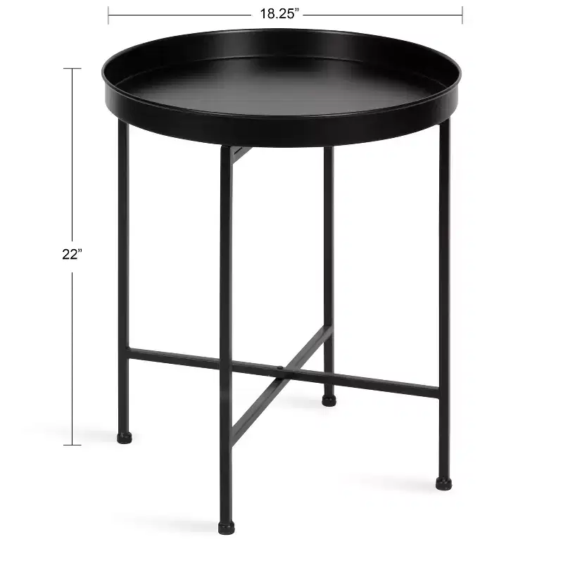 Kate and Laurel Celia Round Metal Side Table
