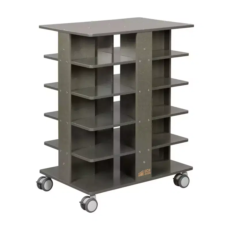 ECR4Kids 20-Compartment Mobile Storage Tower and 20 Cubby Bins, 5x4, Kids Furniture