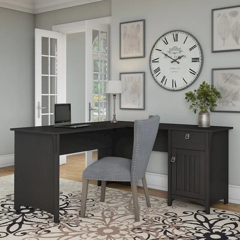 L-Shaped Storage Desk