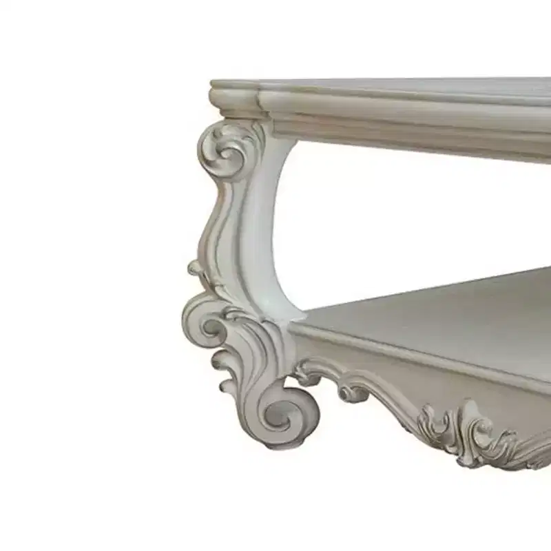 Acme Furniture Versailles Coffee Table Bone White
