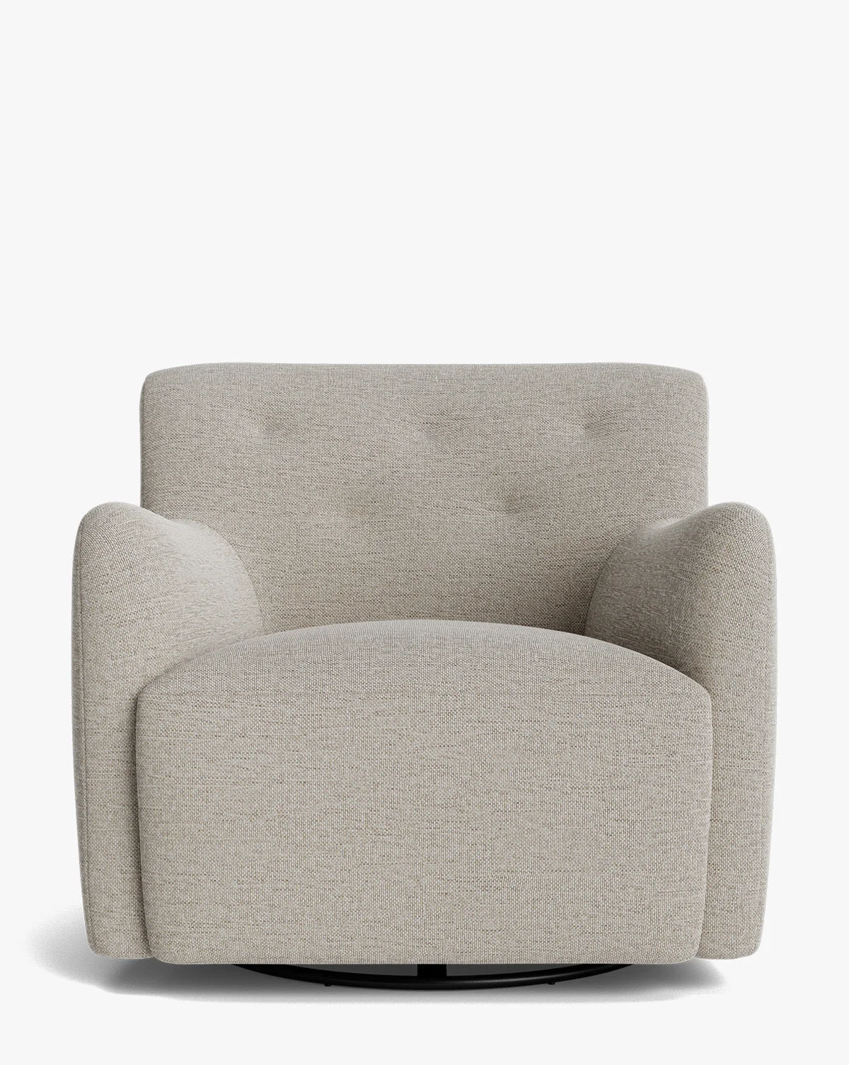 Sculptural Plush Velvet Swivel Lounge Chair with Sink-In Softness for Living Room