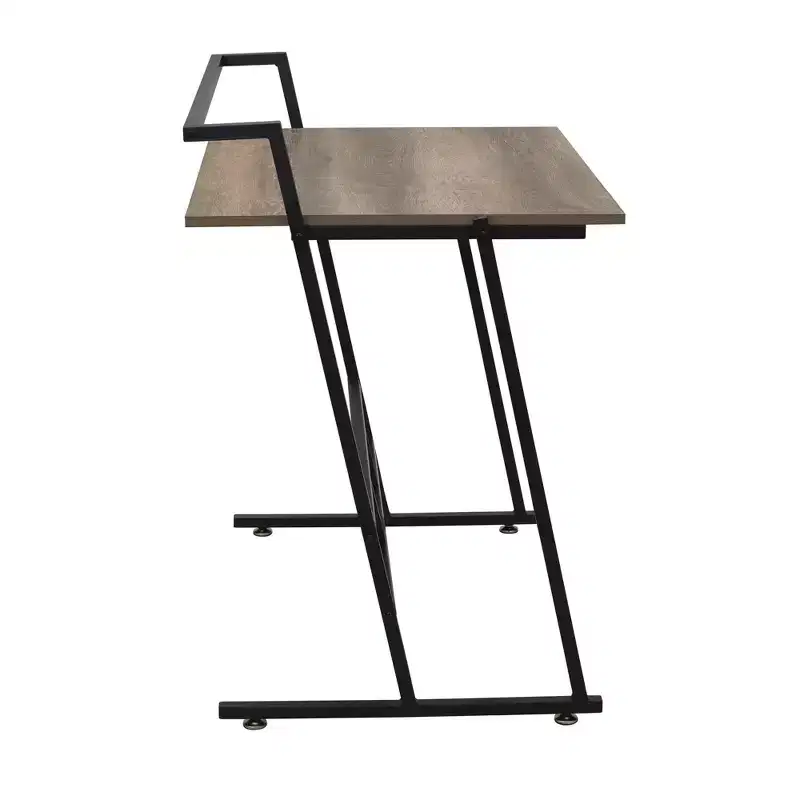 Small Office Desk - Ashwood Finish, Open Design, 34.6