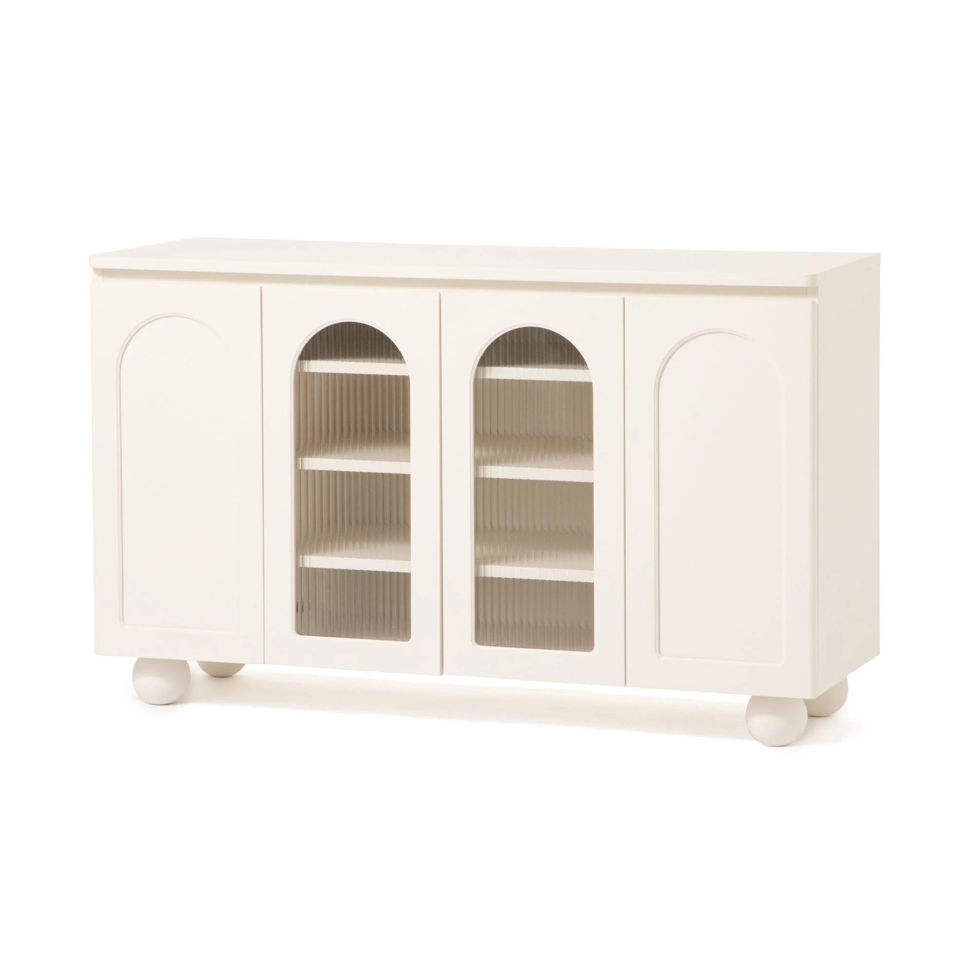 White Sideboard Cabinet with Storage
