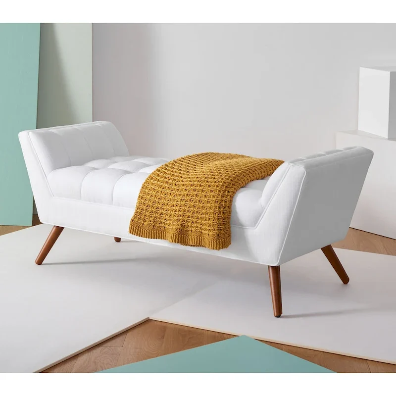 SAFAVIEH Couture Mlfrid Tufted Bench - 53.2 W x 20.9 L x 20.9 H - 53Wx21Dx21H