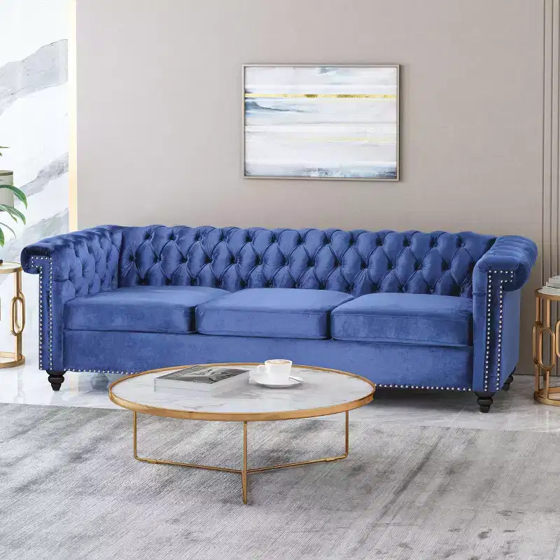 Christopher Knight Home Parkhurst 3 Seater Sofa with Nailhead Trim