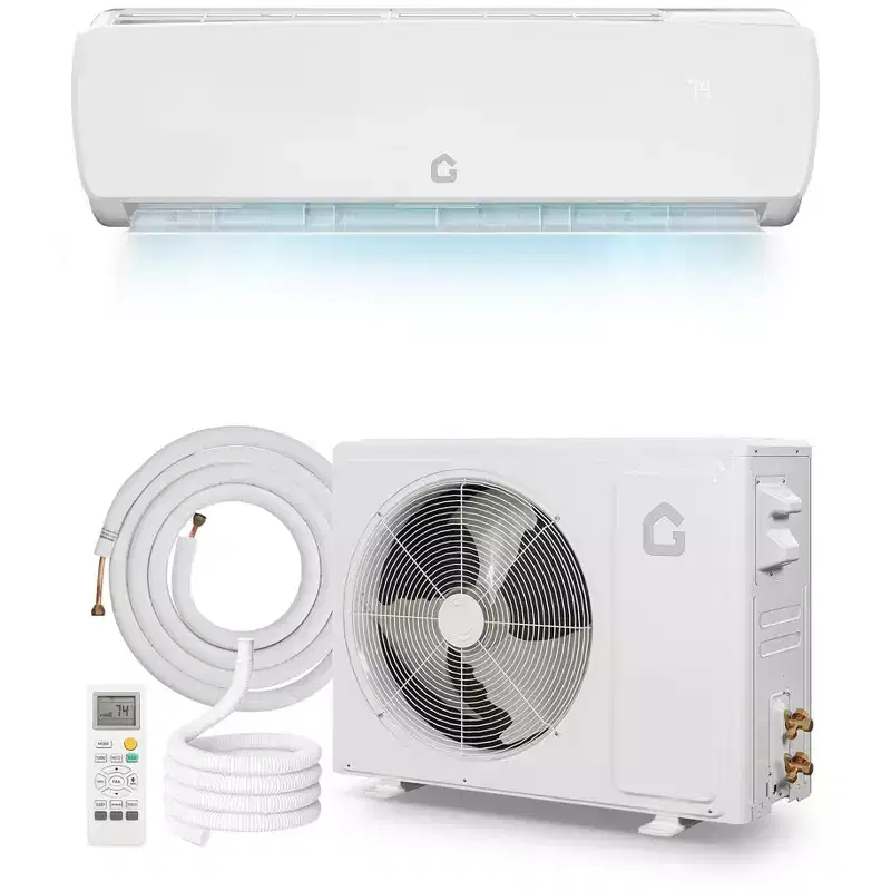 Acekool 9,000 BTU Mini Split Air Conditioner Heat Pump, 19 SEER2 Ductless Inverter AC 115V, Wall Mount, Installation Kit, White