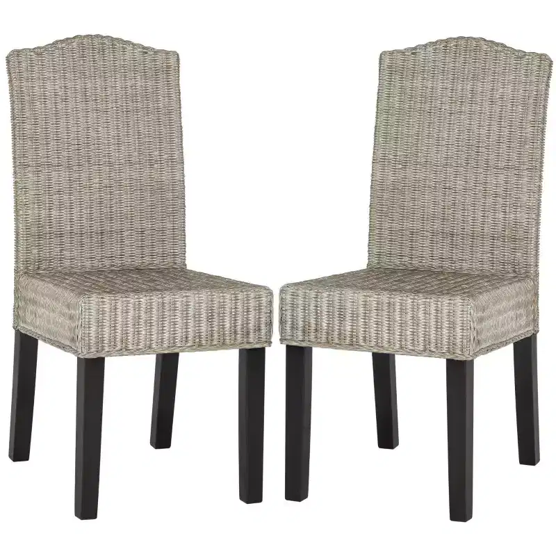 Odette 19 H Wicker Dining Chair (Set of 2) - SEA8015 - Safavieh