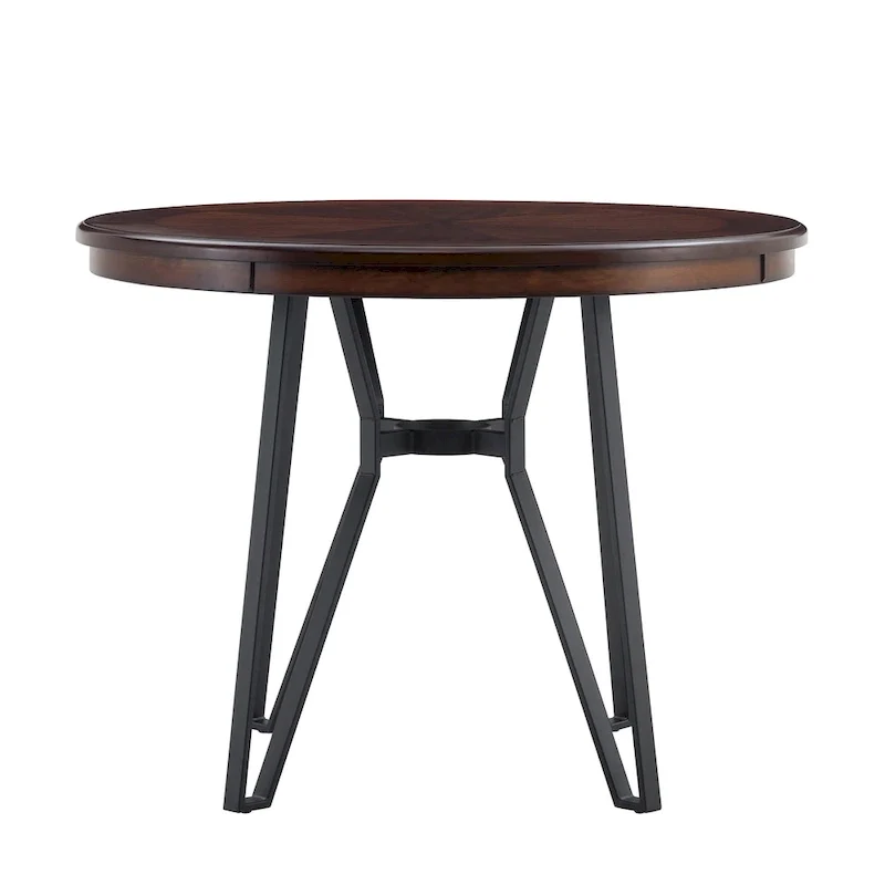 Netia 5-Piece Counter-Height Bar Set with Boucle Upholstered Chairs and Metal Table Base by Christopher Knight Home