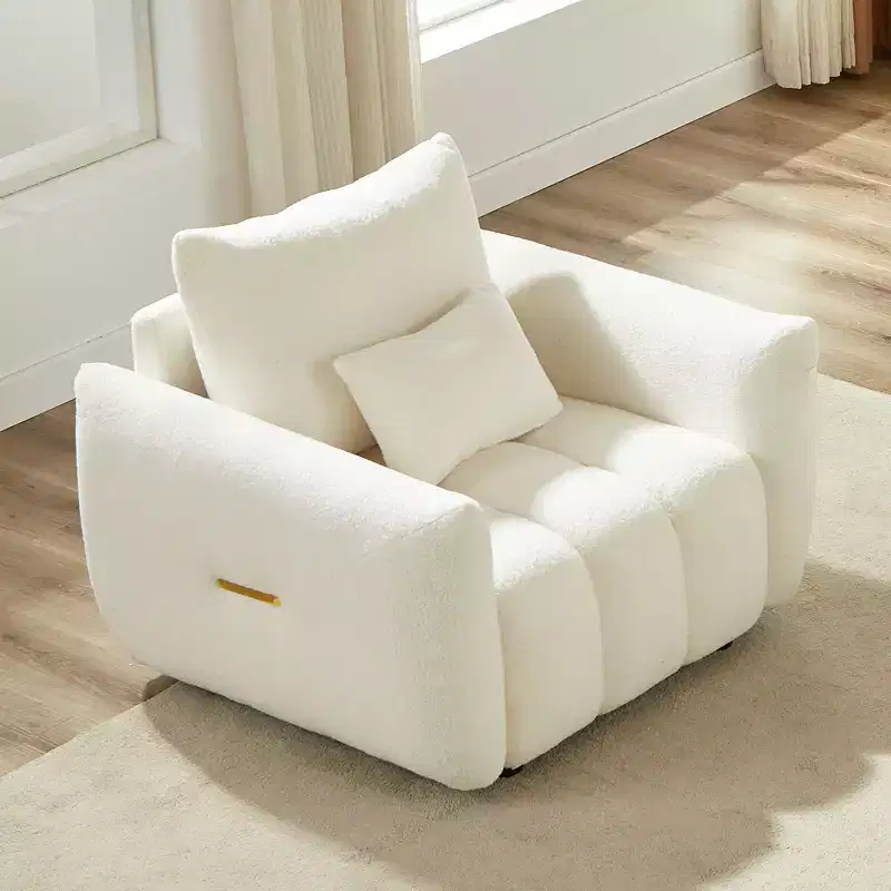 Modern Teddy Upholstered Accent Armchair