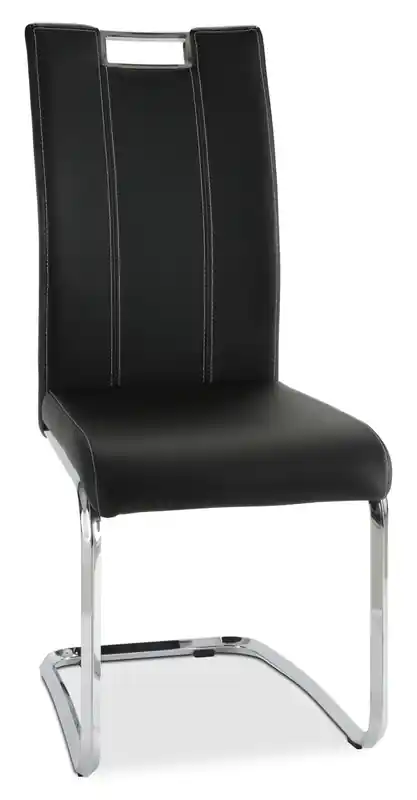 Dining Chair with Vegan-Leather Fabric