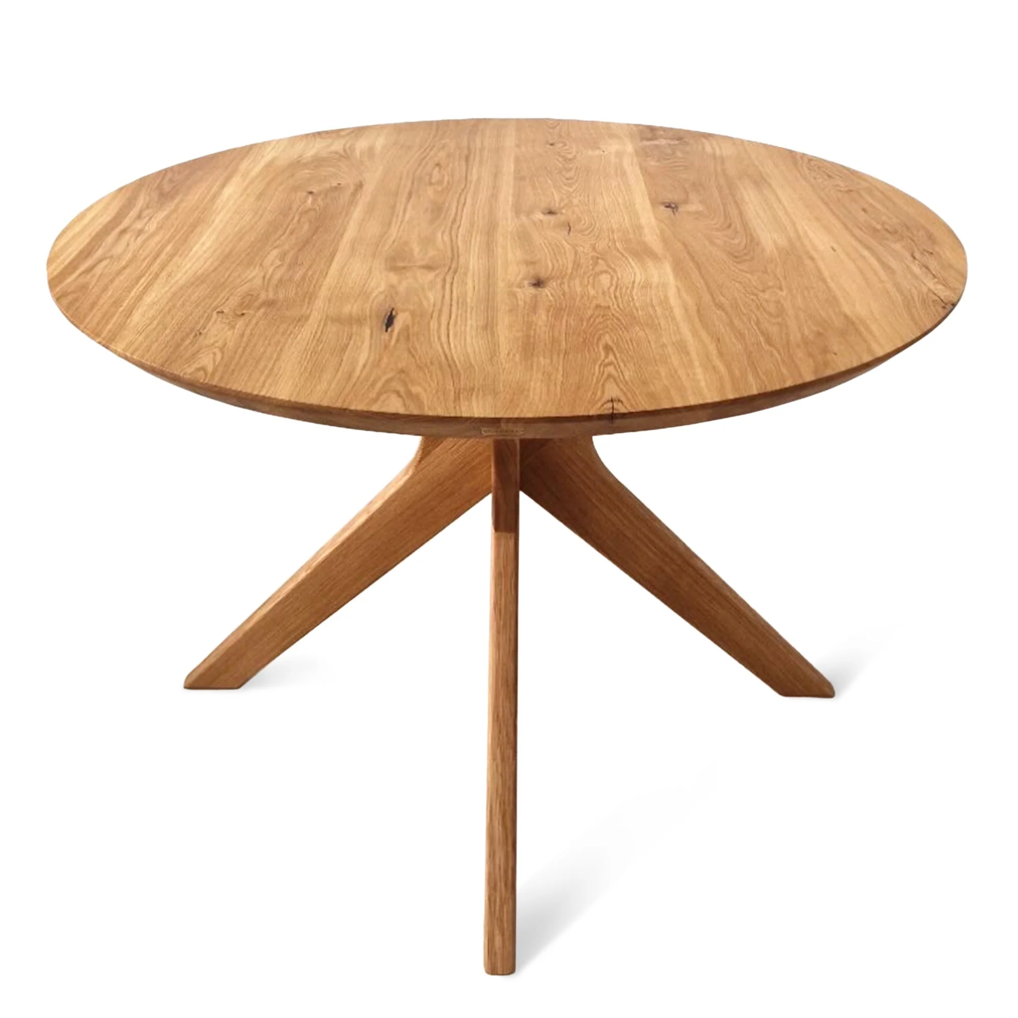 Round Oak Dining Table - Introducing our handcrafted round oak dining table - a stunning addition to any home - Made from solid wood this