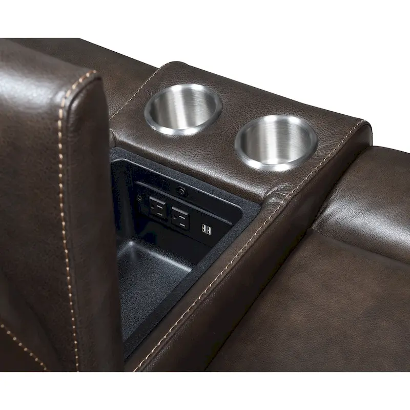 Steve Silver Ferndale Power Reclining Top Grain Leather Sofa